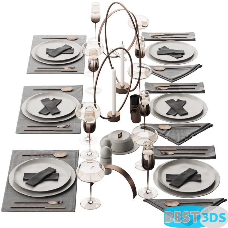 Ensemble d’accessoires de cuisine – Modèle bronze