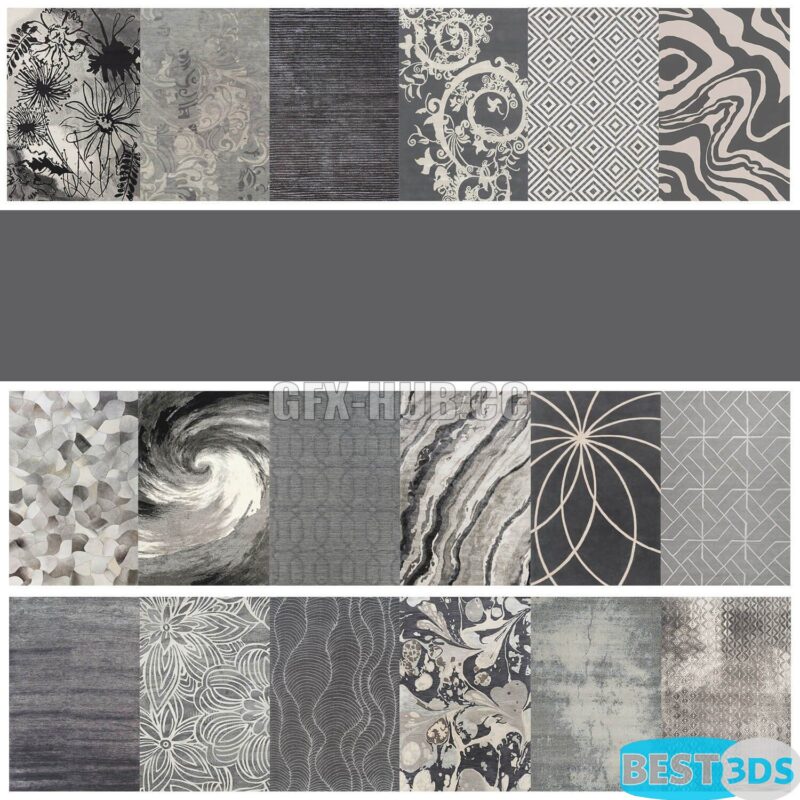 Tapis texturé moderne