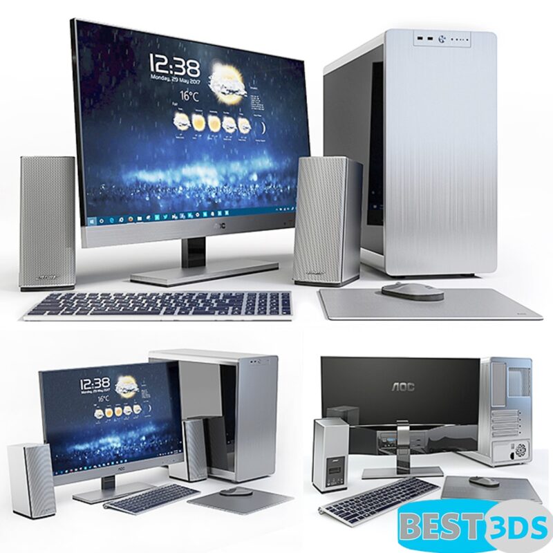 Modèle 3D de 27 AOC i2757fm housing JONSBO RM4 S