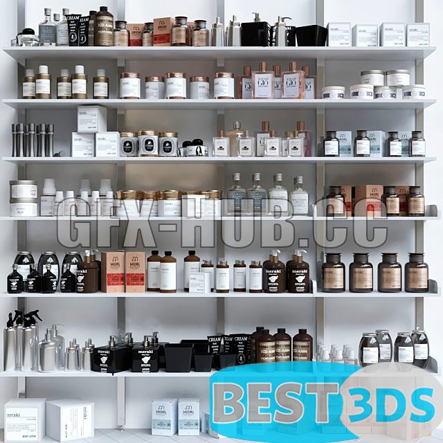 Grand ensemble de cosmétiques pour salons de beauté