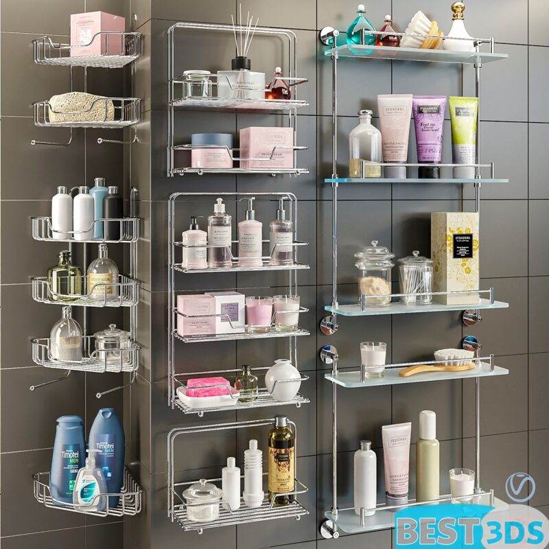 Étagères de salle de bain — set