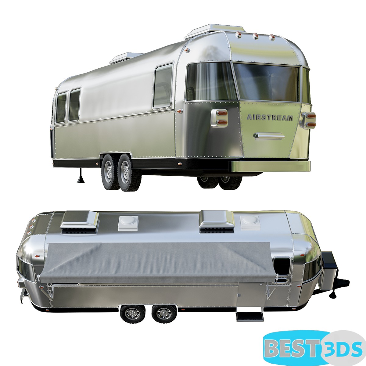 Airstream Travel Trailers 3D Model