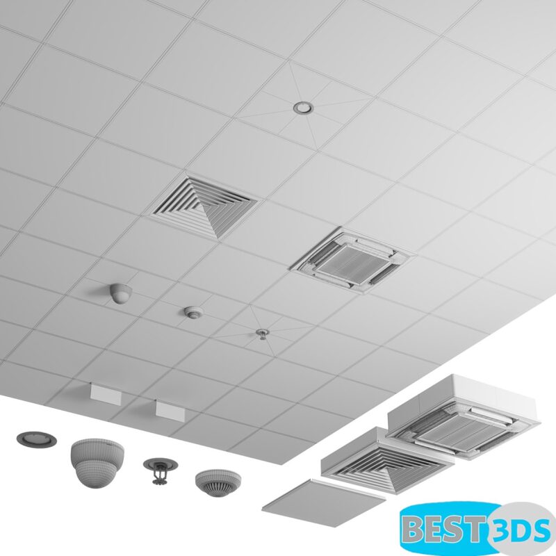Modèle 3D de Armstrong ceiling classic