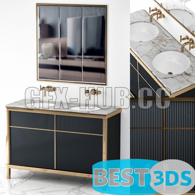 Set salle de bain — style Art Déco