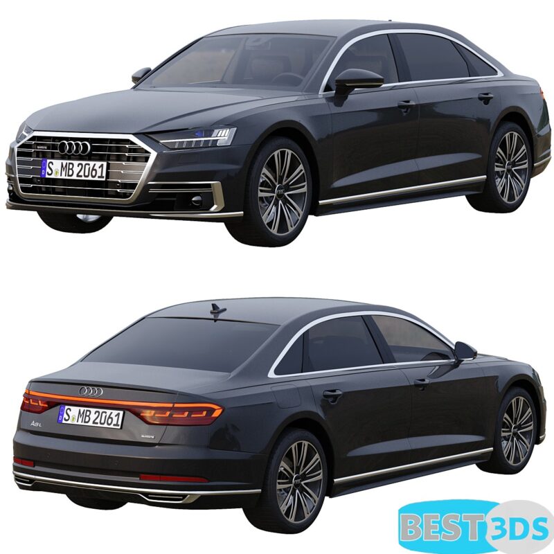 Audi A8 Long 3D Model