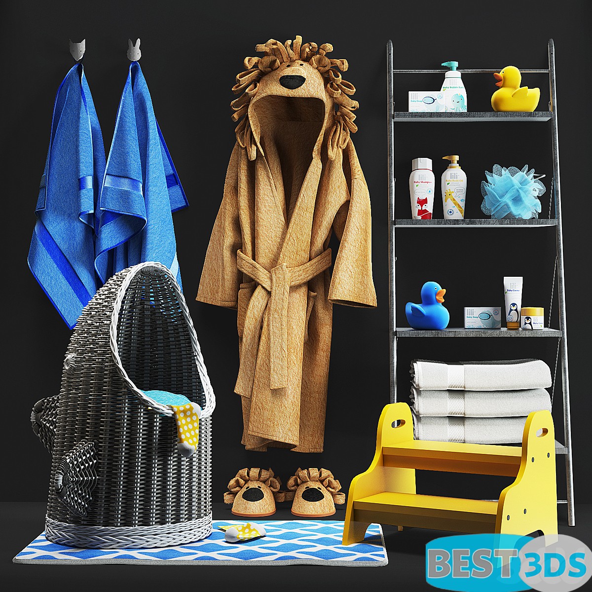 Pack model 3D- Equipement D'enfant – Image 103