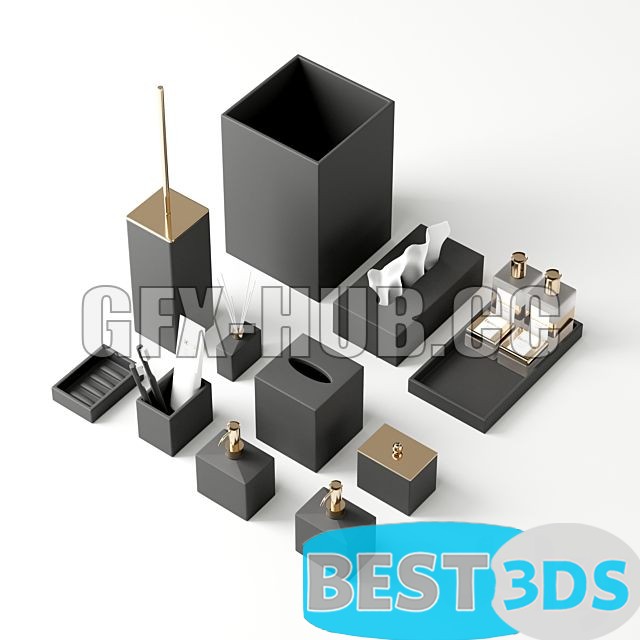Accessoires salle de bain — Mood Black