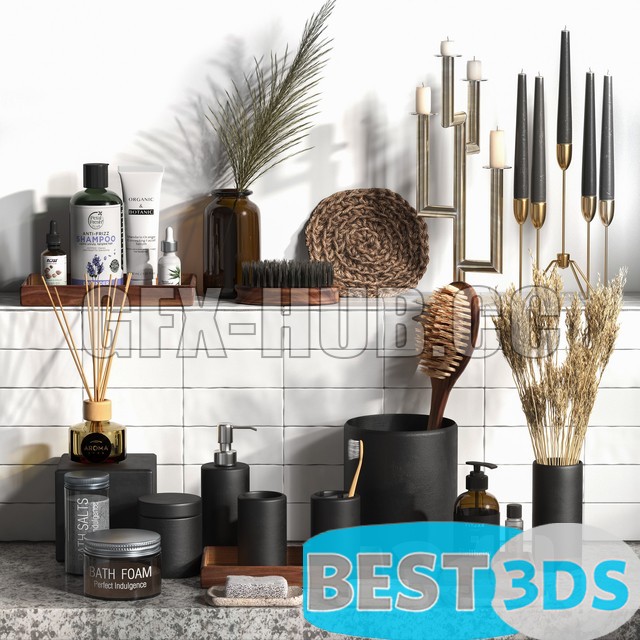 Accessoires salle de bain — Mood Black-001