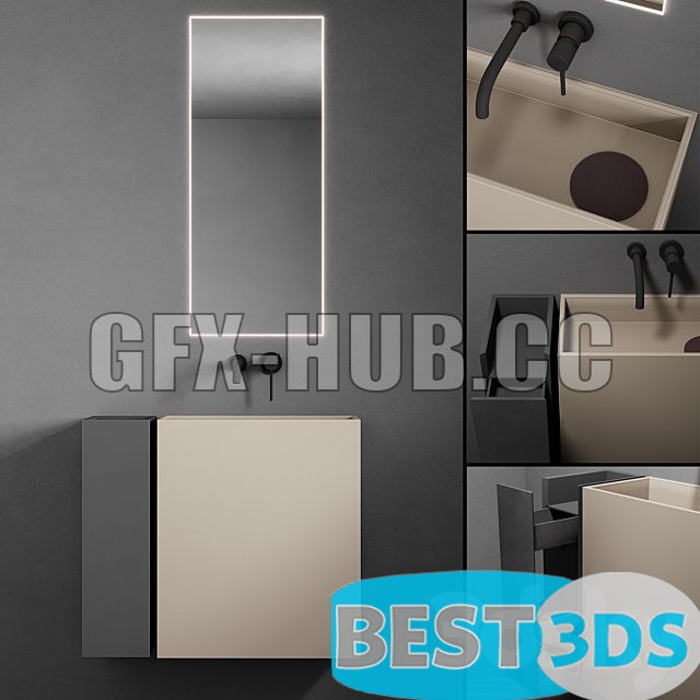 Ensemble salle de bain Code Mono