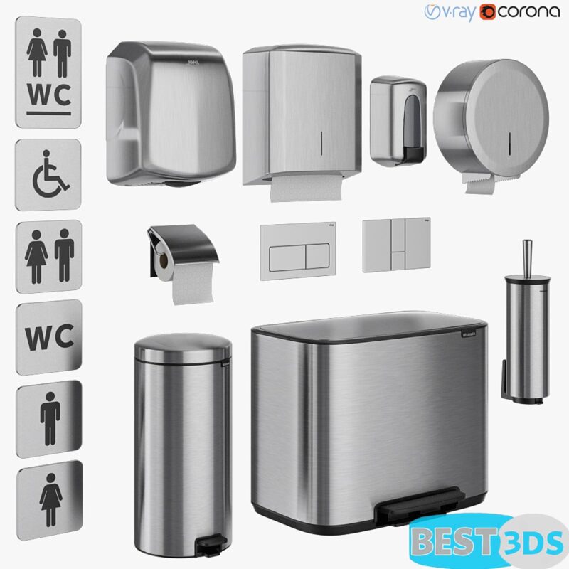 Lot d’accessoires de salle de bain-71