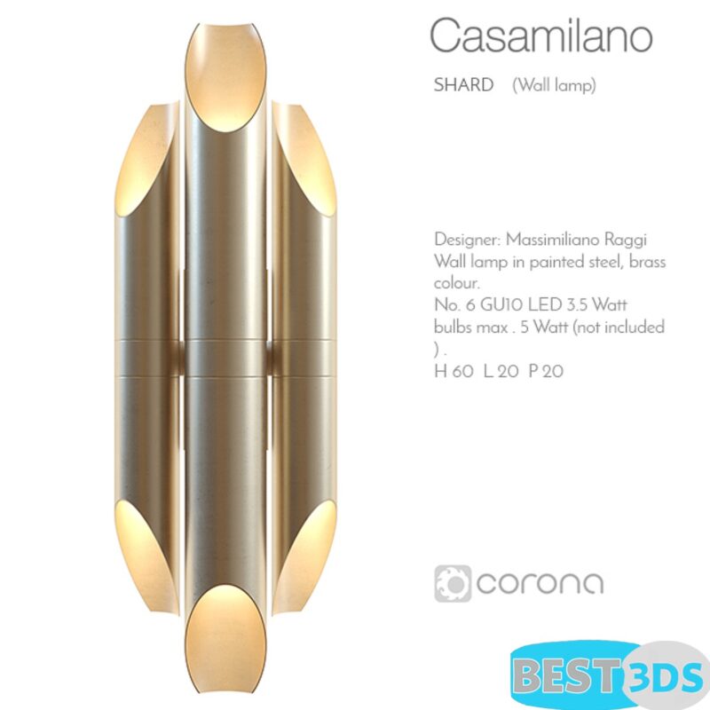 Applique murale – Casamilano shard wall lamp-1