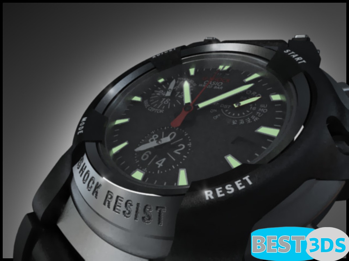 Modèle 3D de Casio G-Shock HORLOGUE