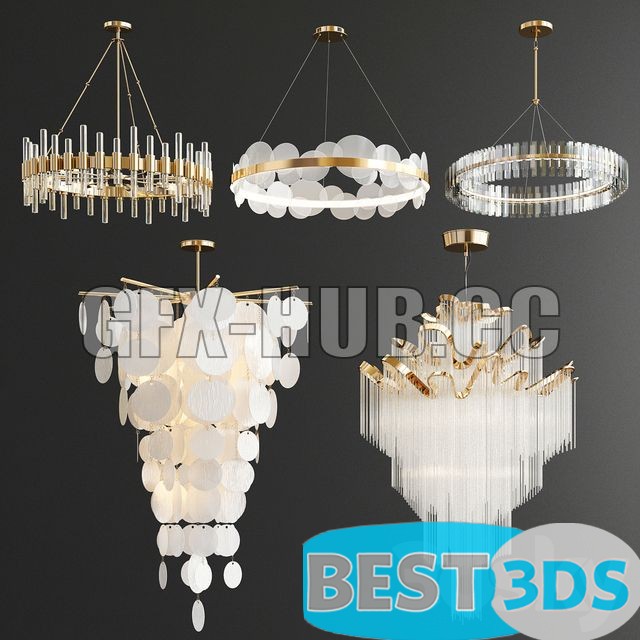 Collection de chandeliers artistiques