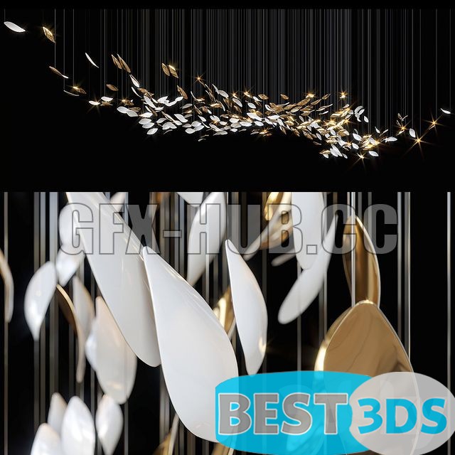 Chandelier design suspendu