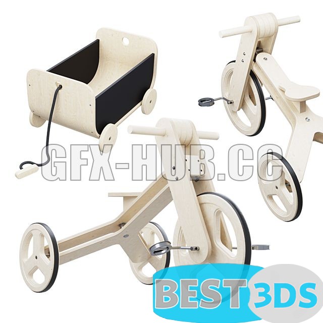 Children Bicycle 3D Model