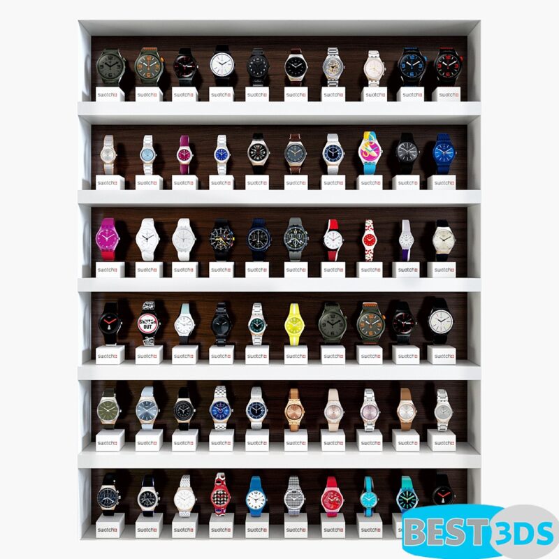 Modèle 3D de Clock rack 2e)