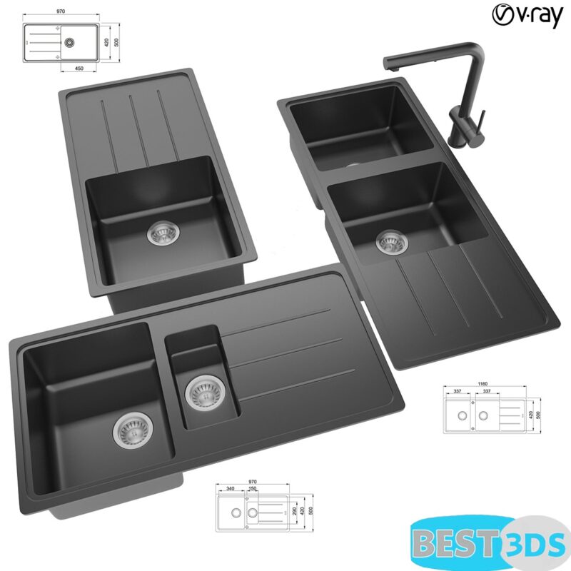 Évier de cuisine – Collection of kitchen sinks 14