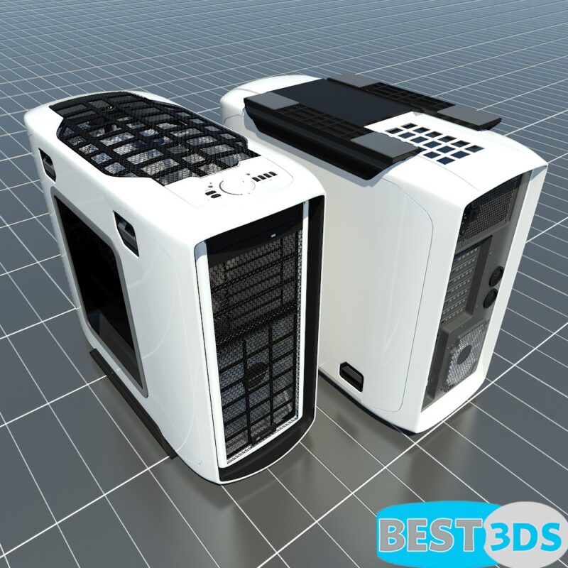 Modèle 3D de Corsair 600T Graphite White