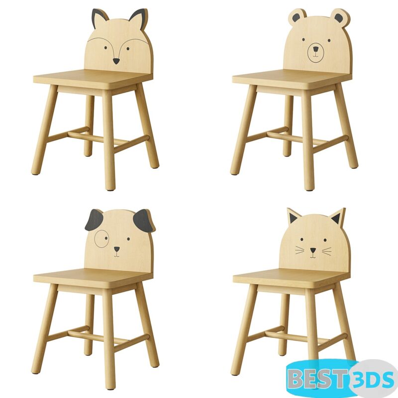 Chaise enfant animale Crate & Barrel