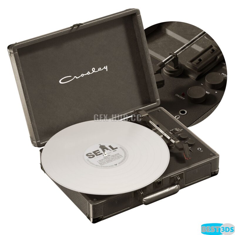 Modèle 3D de Crosley UO Exclusive Black Star Cruiser