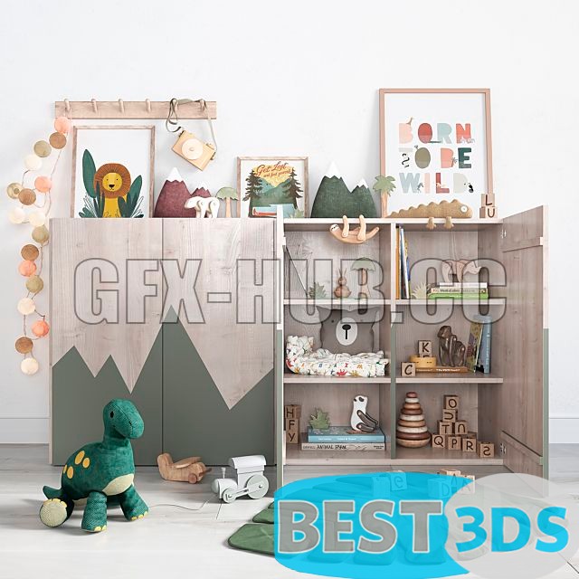Pack model 3D- Equipement D'enfant – Image 86