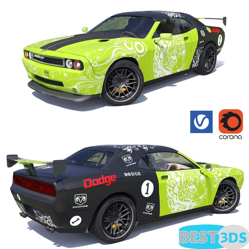 Dodge Challenger Racing 3D Model