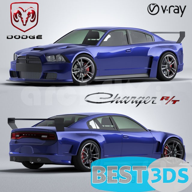 Dodge Charger 2012 Restyling 3D Model