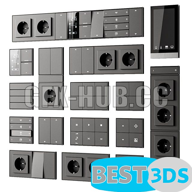 Modèle 3D de Ekinex Sockets and Switches 0