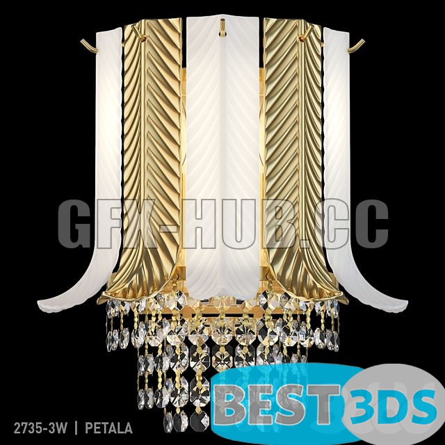 Chandelier Favorite mural 3 lampes