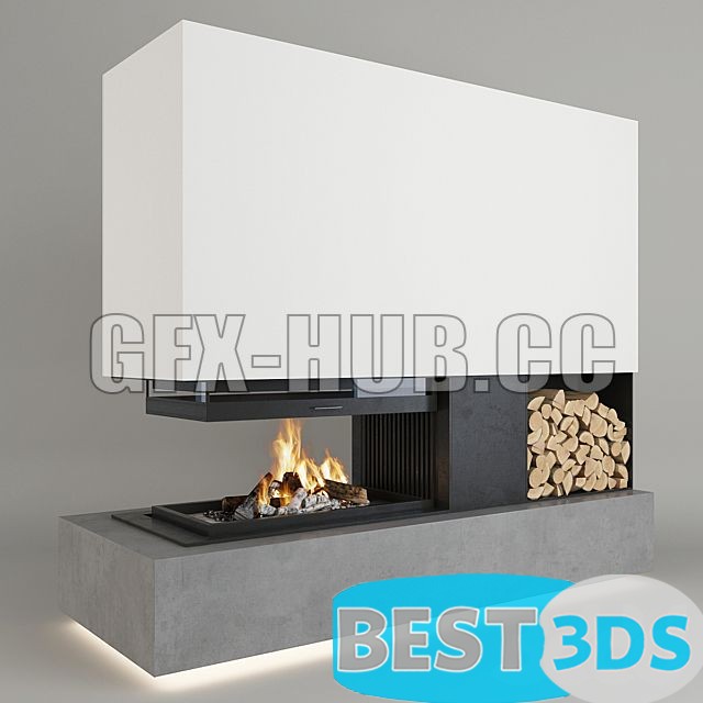 Cheminée contemporaine -