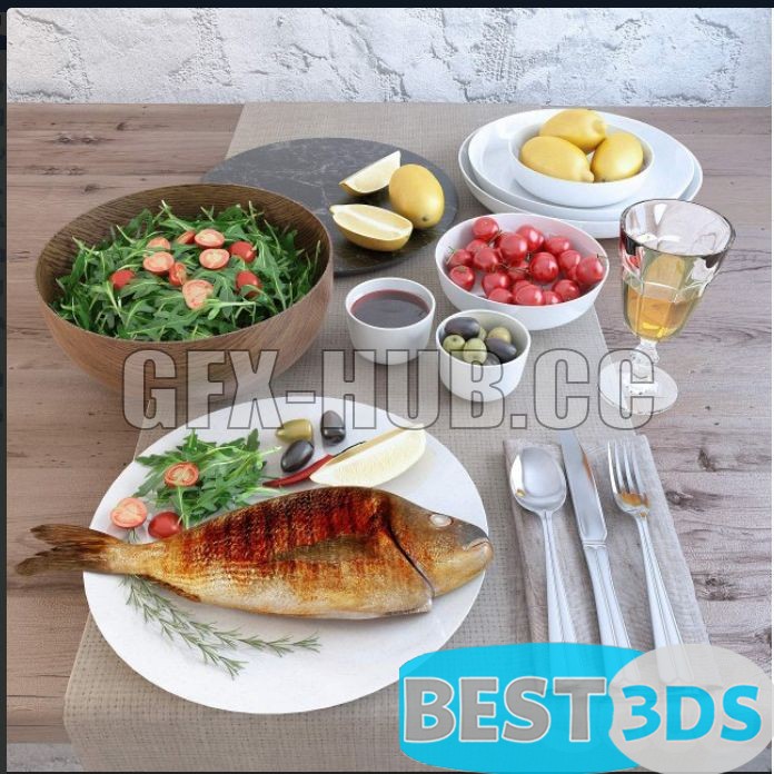 Poisson frit Dorade