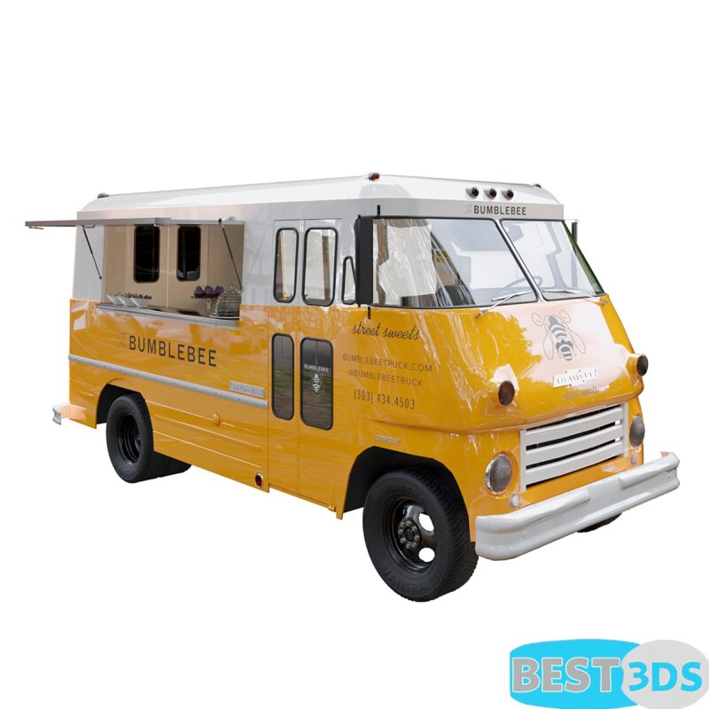 Food truck Chevrolet 3D Model
