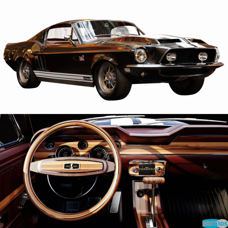 Ford Mustang Shelby GT500KR 3D Model