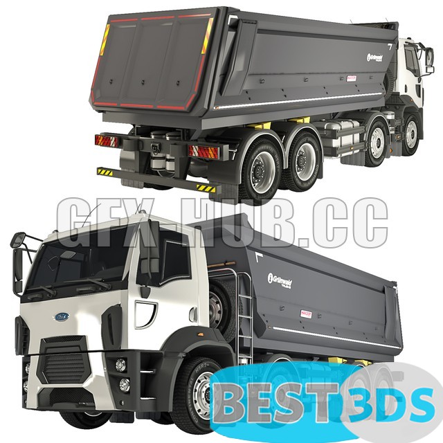 Ford Trucks 4142D DC Dump Truck 3D Model