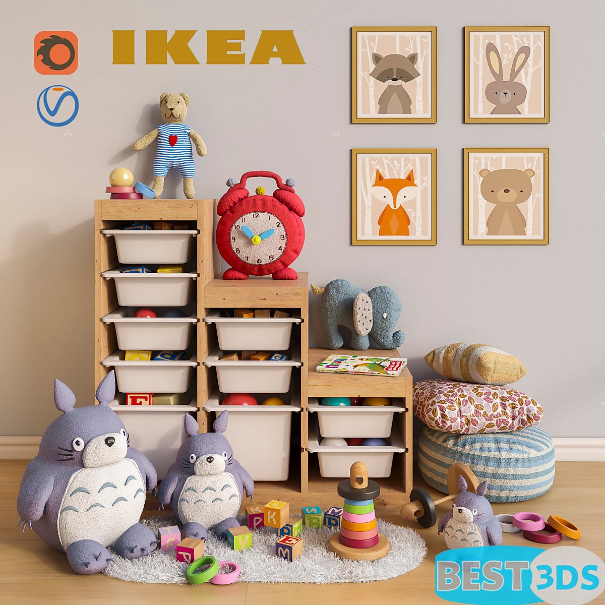 Pack model 3D- Equipement D'enfant – Image 75