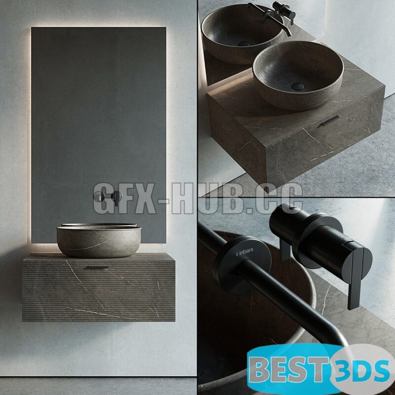 Meuble vasque Inbani — Grate 03