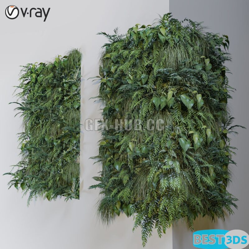 Modèle 3D de Green Wall Corner