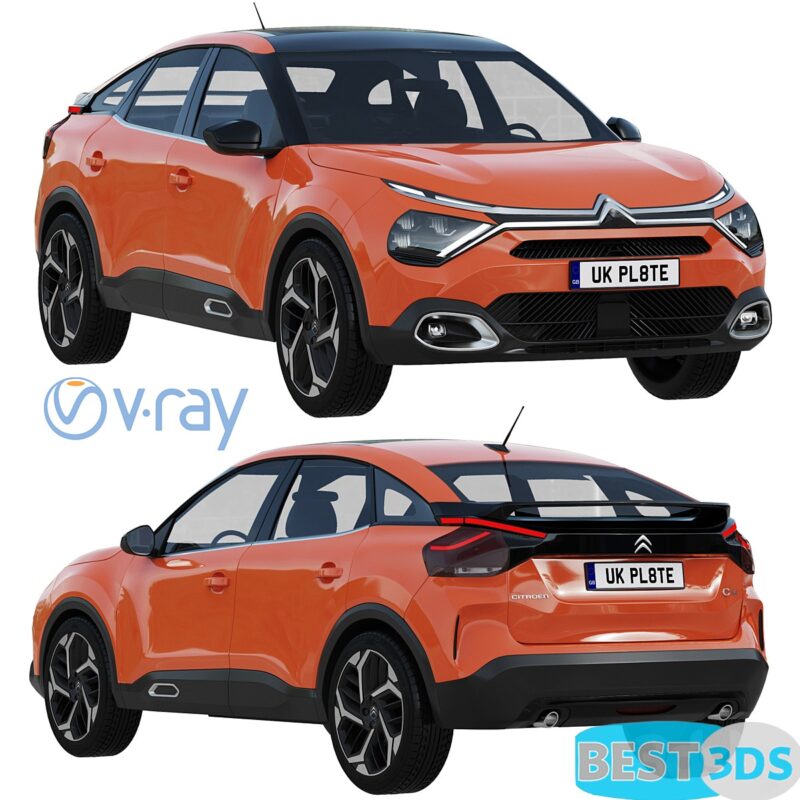 Hatchback Citroen C4 3D Model