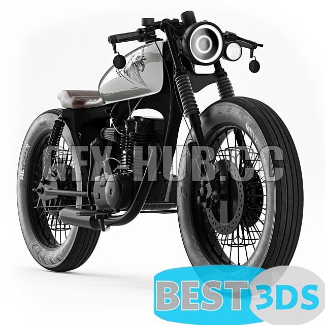 Honda Caferacer01 3D Model
