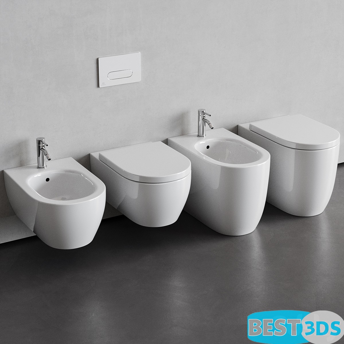 Élément de salle de bain-Blend Curve WC & Bidet