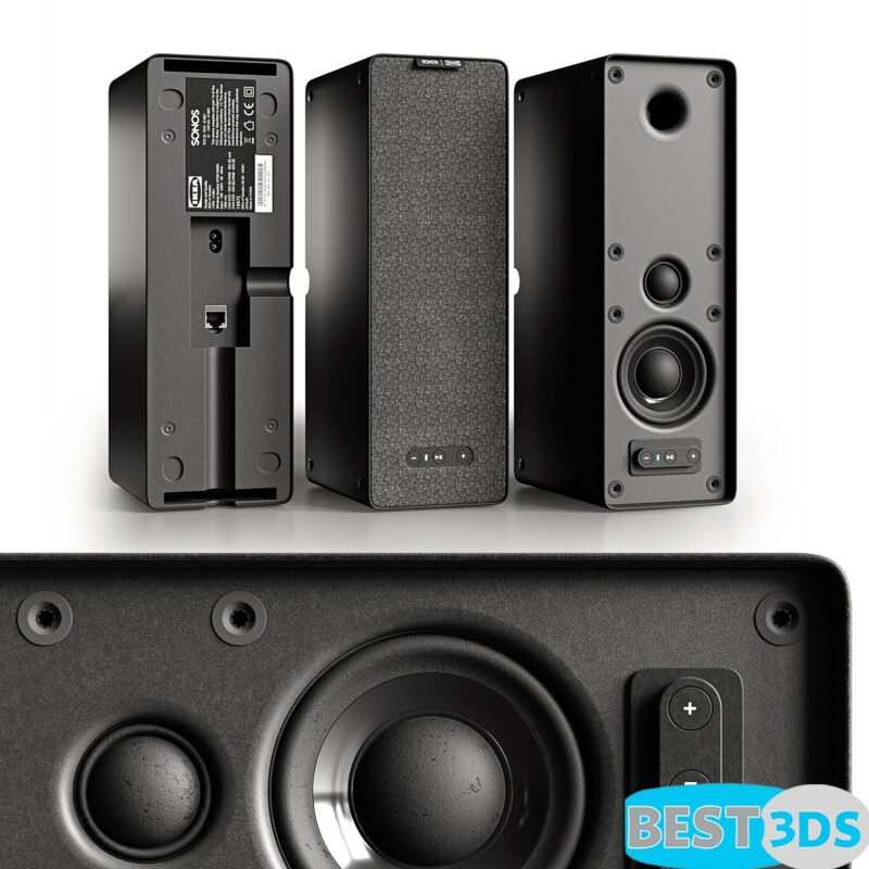 Modèle 3D de Ikea symfonisk bookshelf speaker