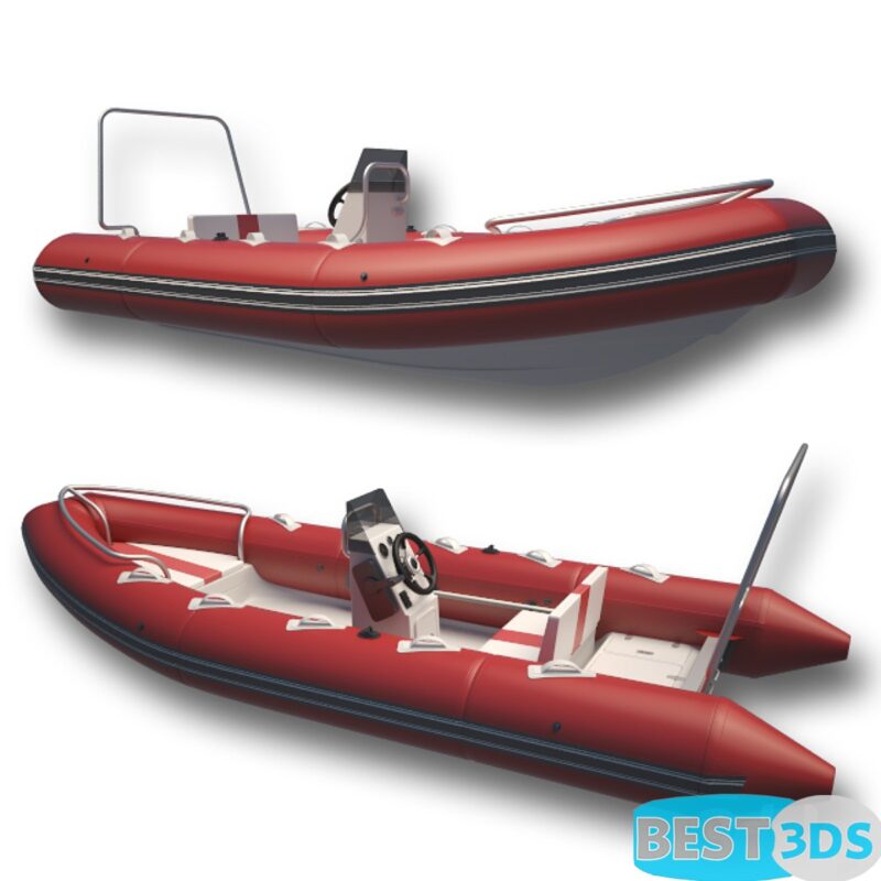 Inflatable boat 3D Model