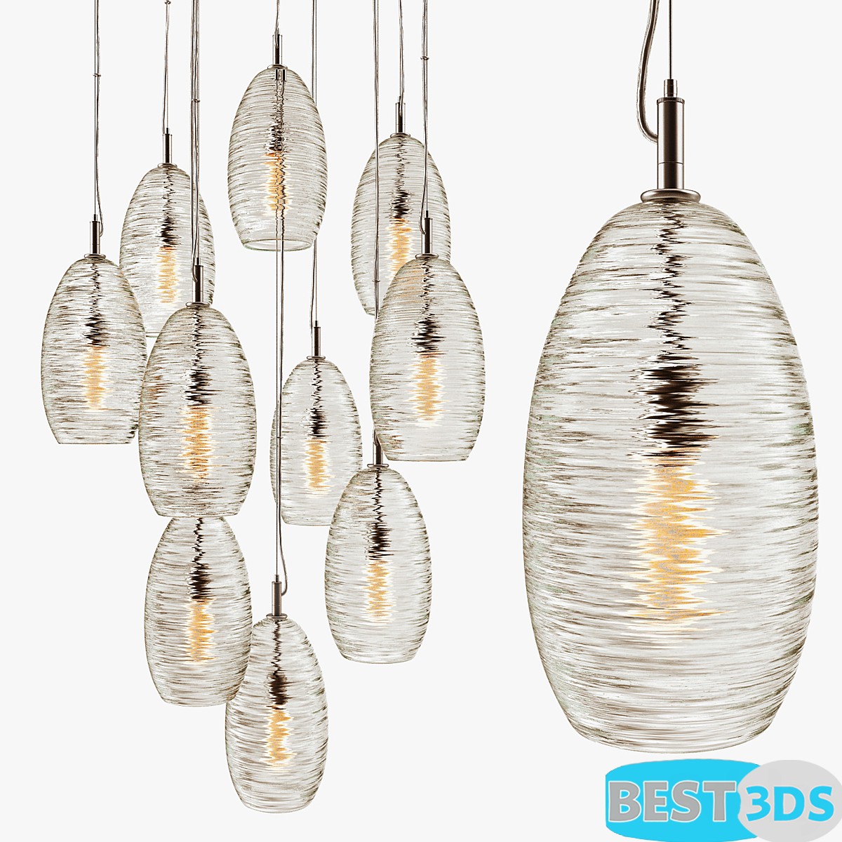 Suspension Spun Thread Cluster