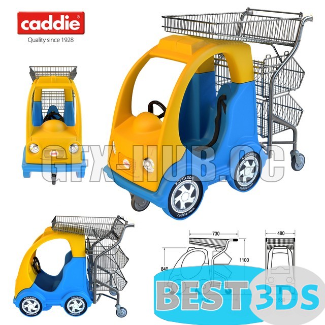 Caddie 3D Model