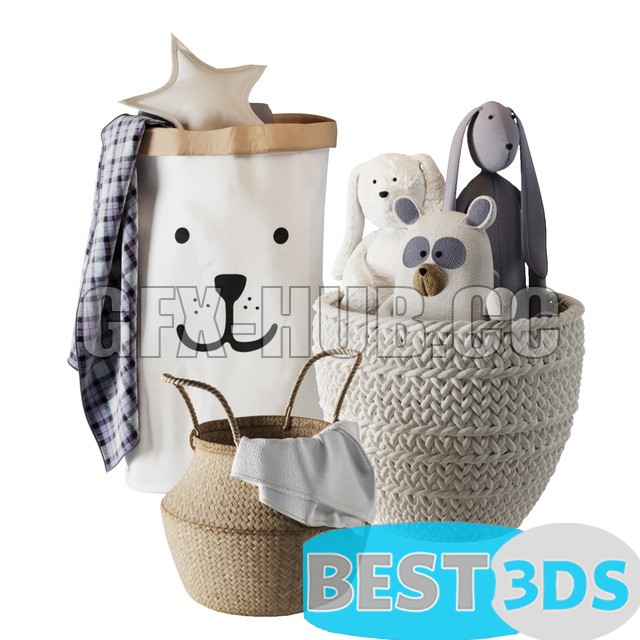 Décor & jouets chambre enfant set 01