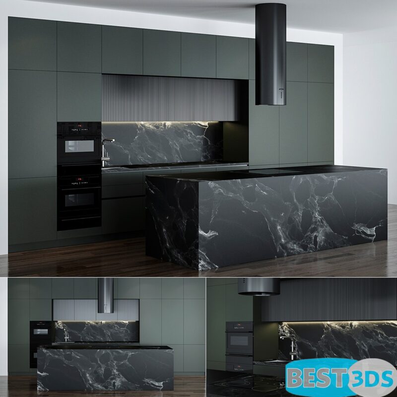 Cuisine 025 avec hotte KIR37XE (540x300H)