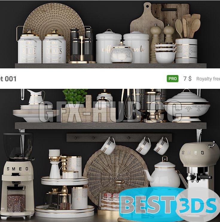Pack model 3D- Accessoires de Cuisine – Image 52