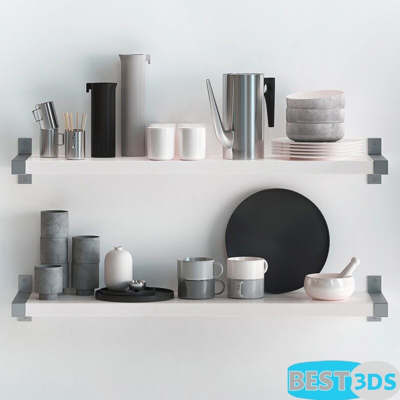 Décor d’accessoires de cuisine – Modèle 02