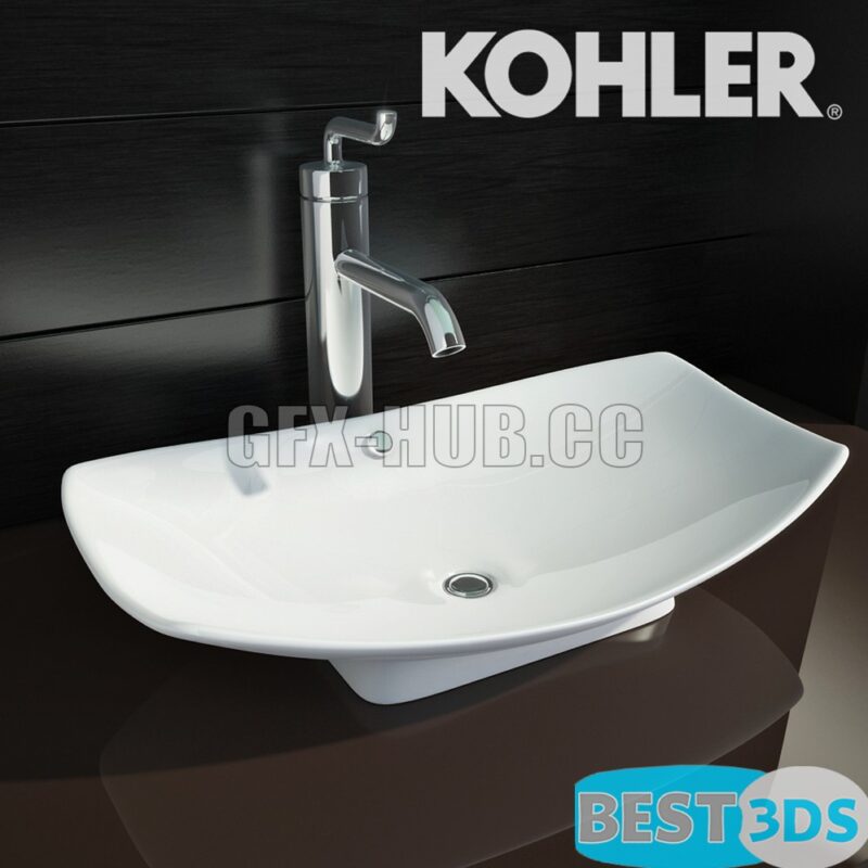 Vasque Kohler Leaf + robinet Purist