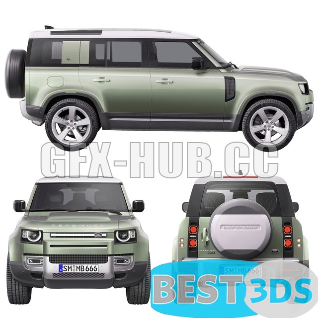 Land Rover Defender 3D Model